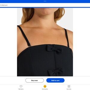 Elegant Black Jumpsuit with Bow Details